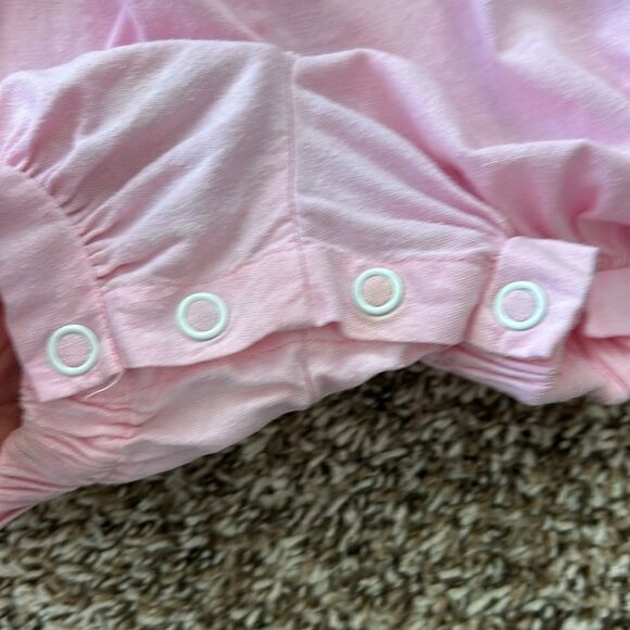 Vintage Allison Ann Baby Girl Embroidered Pink Hear Shortsleeve Romper 18M - Picture 7 of 11